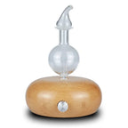 Aroma Essential Oils Diffuser Nebulizer Wooden Glass Air Fragrance Ele