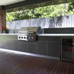Customized Waterproof Outdoor Kitchen BBQ Set Stainless Steel Storage Cabinets with Drawers for Garden Backyard and Patio