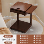 Minimalist Mobile Bedside Table Multifunctional Sofa Side Table with Storage for Balcony Tables Home Living Room Furniture