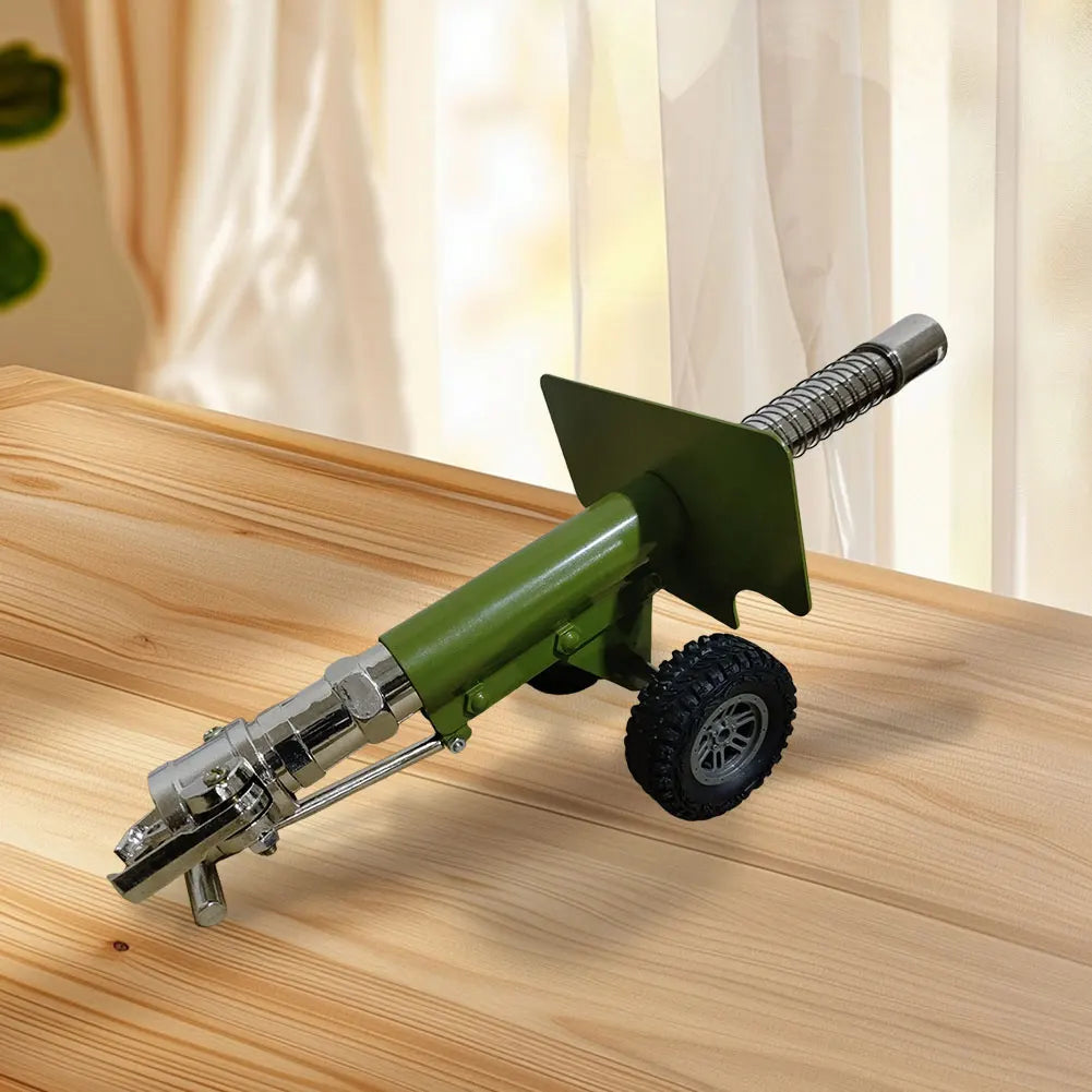 Firecracker Artillery Cannon Stainless Steel Mini Cannon Model Firecracker Launcher Model Handcraft Model Collection Gifts