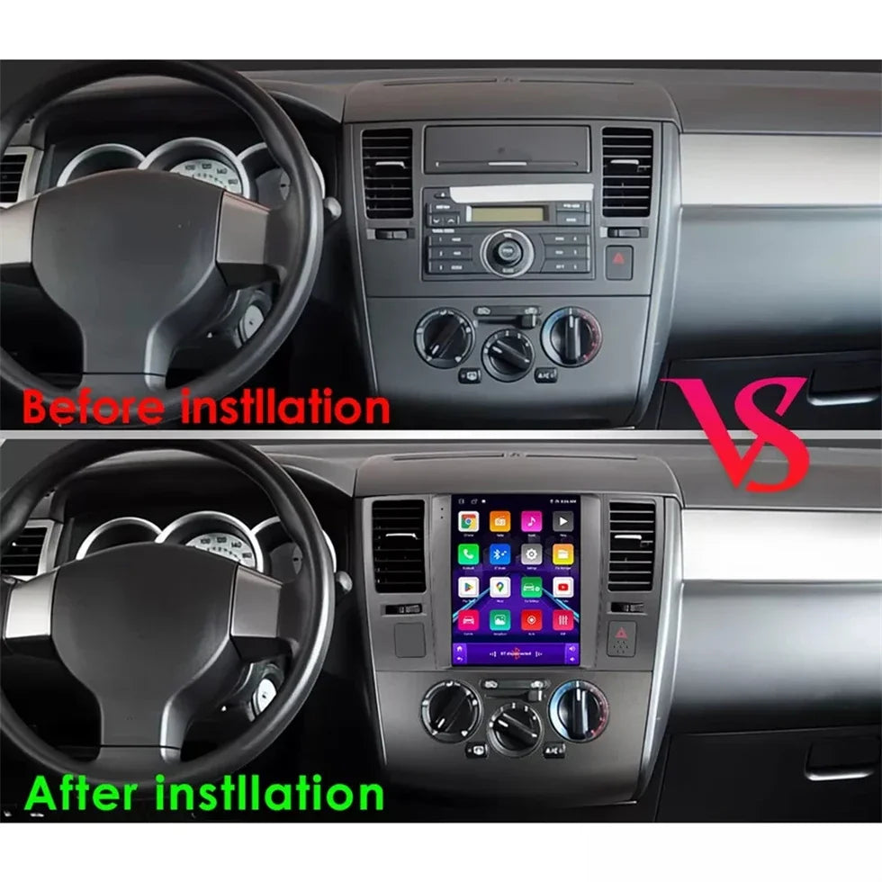 For Nissan Tiida Versa 2004 2005 - 2013 for Tesla Style 9.7" Android 15 Car Android auto Wireless Carplay Radio GPS Navi NO DVD