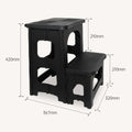Household Foldable Stool Two or Two Steps Household Plastic Climbing Steps High and Low Pedal  High and Low Ladder Stool