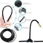 5-20M Universal Automatic Irrigation Sprinkler Kit Rotating Copper Nozzle Garden Balcony Atomization Sprinkler Watering Kits