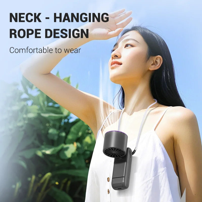 Portable Handheld Turbo Fan 1 199 Speed Rechargeable Personal Fan Ice