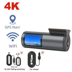 Dash Cam 4K WiFi GPS Dash Camera for Cars Mini Front Car DVR 24H Parki
