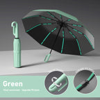 Strong Windproof Automatic Umbrella 72 Bones Sunshade Uv Protection Folding Men's Umbrella Buckle Rain Large Parasol for Women