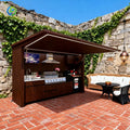 Customized Hot Sale All-In-One Multi-Functional Outdoor Mobile Kitchen Movable Kitchen Easy Install with Combined Sink Fridge