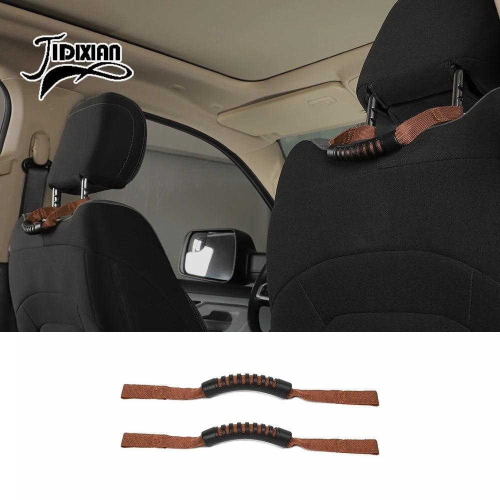 JIDIXIAN Car Seat Headrest Grab Handle for Jeep for Dodge for Ford F150 for Jimny for Chevrolet for GMC for Chrysler for 4Runner