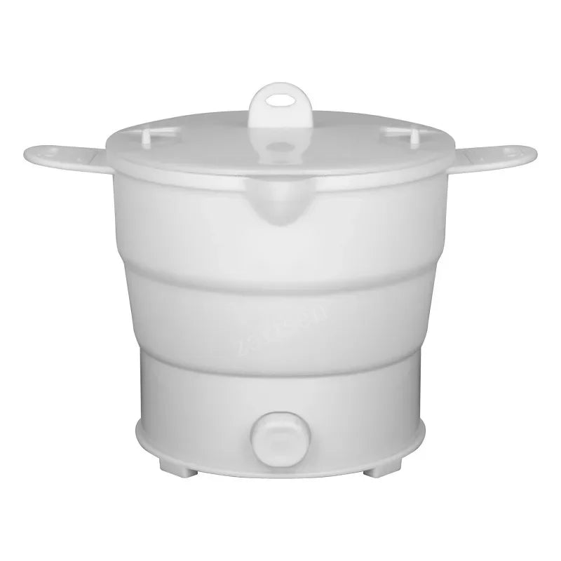 Foldable Electric Cooker 220V Mini Multifunction Hot Pot Food Steamer Cooking Machine for Dormitory Noodle Cooker for Travel