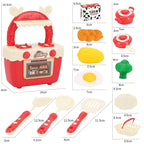 Diy Mini Children's Kitchen Toys Sound And Light Kitchenette Safe Plastic Pretend Role Play Tableware Kids Educational Toy Gifts