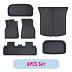 Car Floor Mats For Tesla Model Y Juniper 2025 LHD RHD Model Y All Weather Floor Liners Anti-slip Trunk Mat Cargo Liners