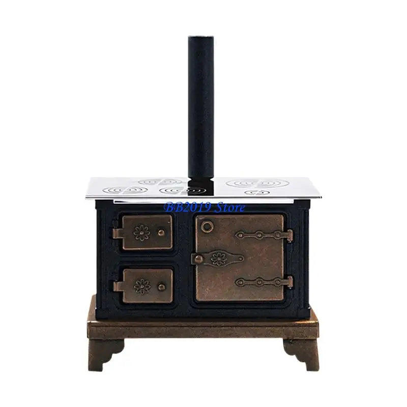 Q0KB Realistic Kitchen Stove Furnishings Set Furniture Play Doll House Decoration
