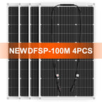 DOKIO 18V 100W/200W/400W Flexible Solar Panels Waterproof Monocrystall