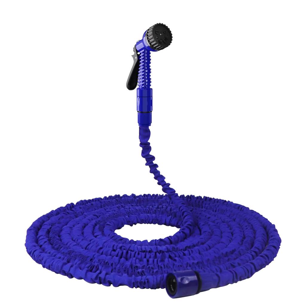 Expandable Garden Hose Water Gun 7 Spray Modes Leak-Proof Kink-Free Lightweight Magic Hose for Watering Washing Cleaning