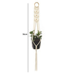 Handmade Macrame Plant Hanger Basket Flower Pot Balcony Hanging Decoration Knotted Lifting Rope Bohemian Style Home Garden Decor
