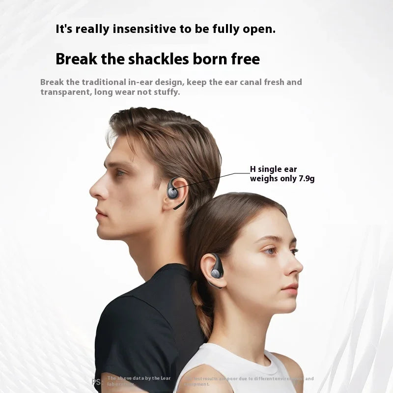 EarFun Open Jump Open-Ear Wireless Earbuds 4-mic AI Noise Cancellation Low Latency 3D Panoramic Spatial Custom Sports Headset