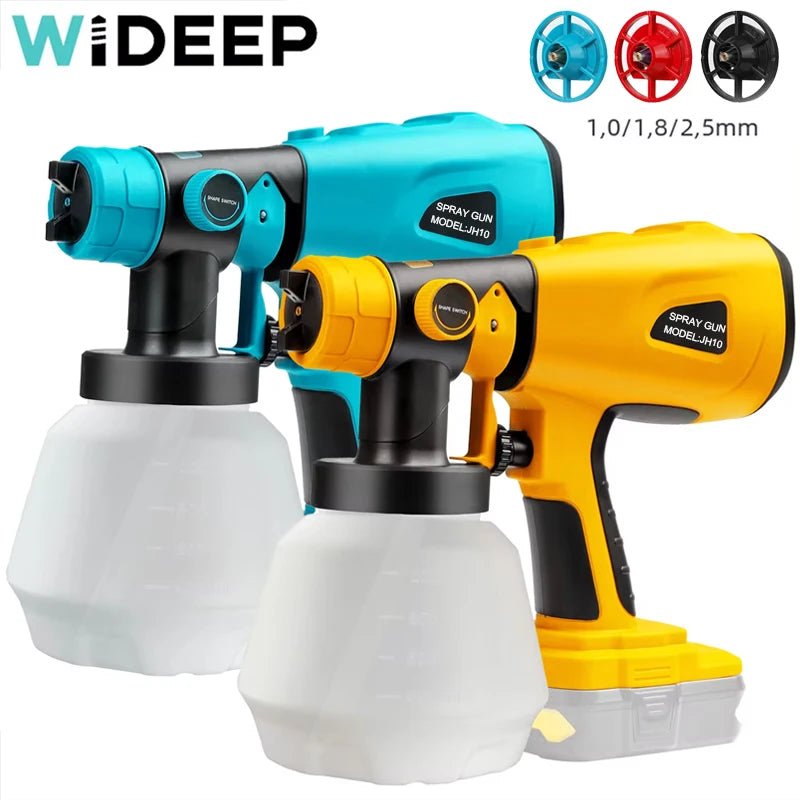 1500W Electric Cordless Spray Gun HVLP Paint Sprayer For Makita 18V Battery Furniture Coating Airbrush For Dewalt 20V Battery