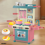 mini 53PCS Pretend Play Kitchen Toy Set: Educational Toy for Parent-Child Interaction, All accessories Randomly