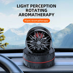 Solar Car Air Freshener Wheel Hub Design Perfume Diffuser Decoration Vehicle Wheel Rotating Air Freshener Vehicle Air Fresheners