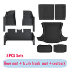 Fully Protection Floor Liners For 2024 2025 Tesla Model 3 Highland Floor Mats with Door Sill Protector Front Rear Cargo Liner