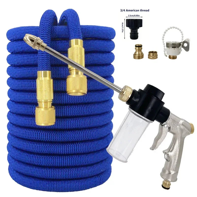 Flexible Garden Hose  And Expandable Magic Spray Pipe, High-Pressure Garden Spray Gun, Garden Supplies