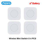 Aqara Sensor Smart Wireless Mini Switch Key Zigbee Connection Remote One Key Control Button Home Security Mijia Mihome Homekit