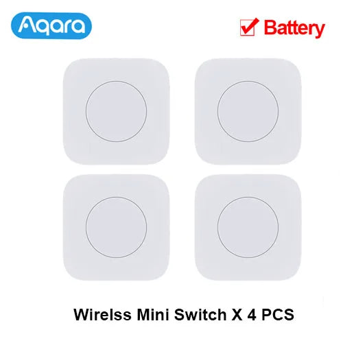 Aqara Sensor Smart Wireless Mini Switch Key Zigbee Connection Remote One Key Control Button Home Security Mijia Mihome Homekit