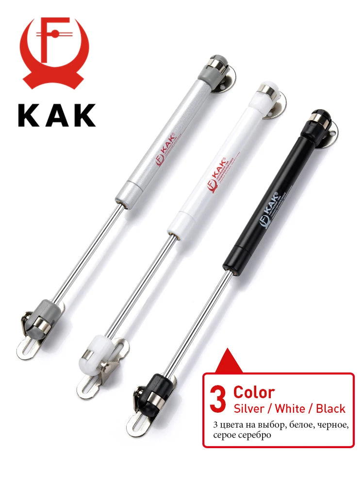 KAK 8pcs Kitchen Cabinets Gas Spring Hinges Soft Closing Furniture Gas Lift Hydraulic Hinges Lid Support Toybox Hardware 6-15KG