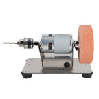 Micro Coarse and Fine Polishing Grinder Motor Double Grinder MachineArtifact Table Mini Electric Grinding Wheel Grindig Stone