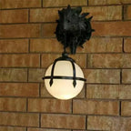 LED Dinosaur Hanging Lamp Lantern Industrial Style Resin Dragon Head Crafts Pendent Lamp Halloween Decoration Wall Decoration