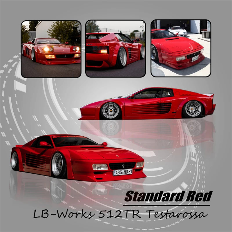 Star Model 1:64 LBWK LB-Works 512TR Testarossa Limited999 Diecast Model Car