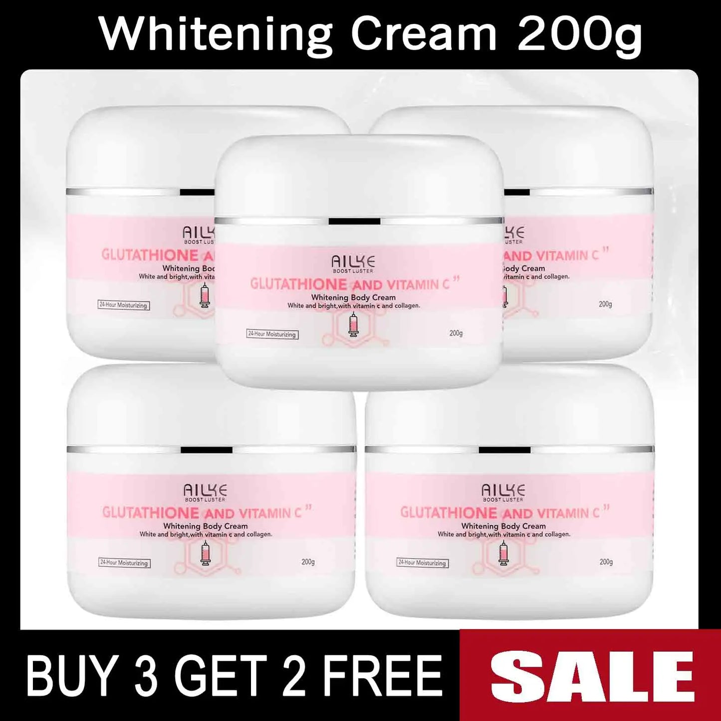 AILKE Glutathione Vitamin C Whitening Skin Care Set