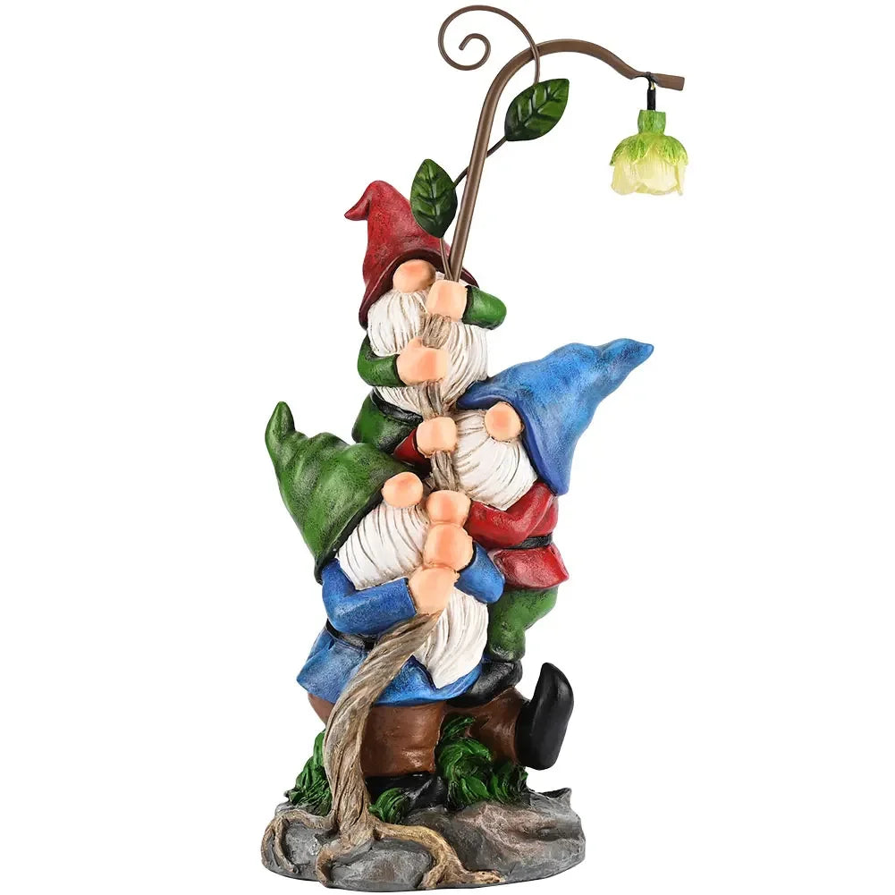 Gnome Garden Statues Fairy Garden Gnomes Decor Faceless Dwarf Doll Resin Statue Collection Outdoor Garden Decor Ornaments