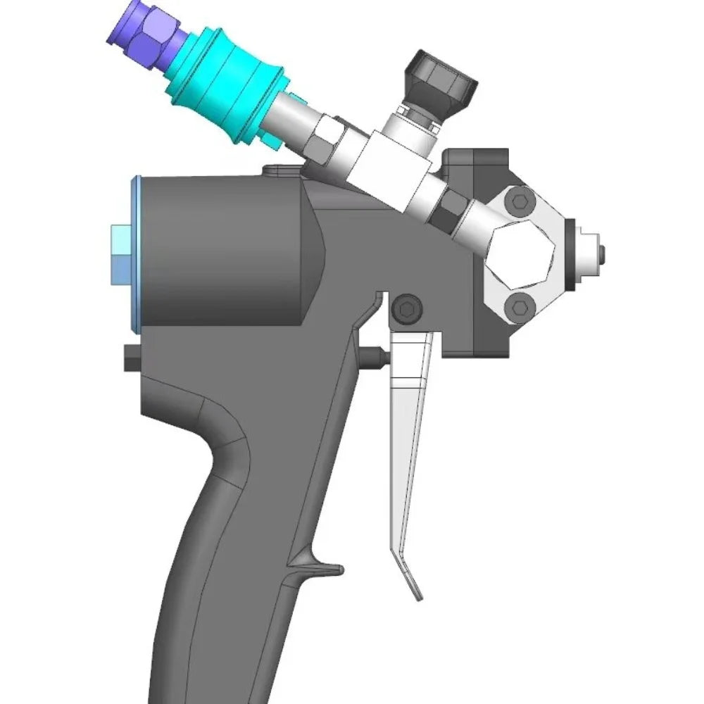 Simple PU Foam  Polyurethane Spray Gun ， Polyurea Spray Gun