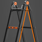 Multifunction Folding Ladder Aluminum Alloy Telescopic Ladder Thickened Herringbone Ladder Portable Lift Engineering Stairs
