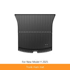 Extended Floor Mats for Tesla Model Y 2025+ Juniper 2025 All-Weather TPE Lengthen and Widen Waterproof Non-Slip Cargo Liners