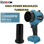 3000W Brushless Powerful Air Blower 450m/s Turbo Jet Blowers 320000rpm Handheld Leaf Blower For Makita Battery Tools Power