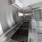 Custom Commercial Mobile Food Cart Trailer with  Kitchen Layout Stainless Steel Food Truck for Street Vending and Event Catering