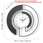 Nordic Light Luxury Metal Wall Clock Fashion Design Large Home Decoration Pendant Clock Hotel Living Room Wall Hanging Clock