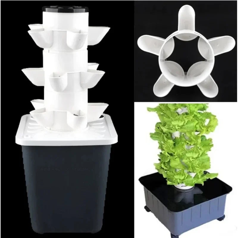 Hydroponic Growing System DIY Balcony Detachable Home Garden Greenhouse Vertical Tower Vegetable Planter