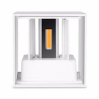 12W Dimmable COB Modern Brief Cube Adjustable Surface Mounted LED Wall Lamp Outdoor Waterproof Wall Light Garden Light Sconce