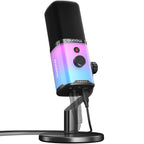 MAONO PD100X Gaming MIC,USB/XLR Dynamic Microphone with Noise Reduction,Mute,Headphone Jack,RGB MIC for Gamer Streaming Podcast