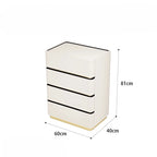 3 4 5 drawers Saddle leather Storage locker household living room drawer cabinet Italian light luxury wood Dressers Furniture