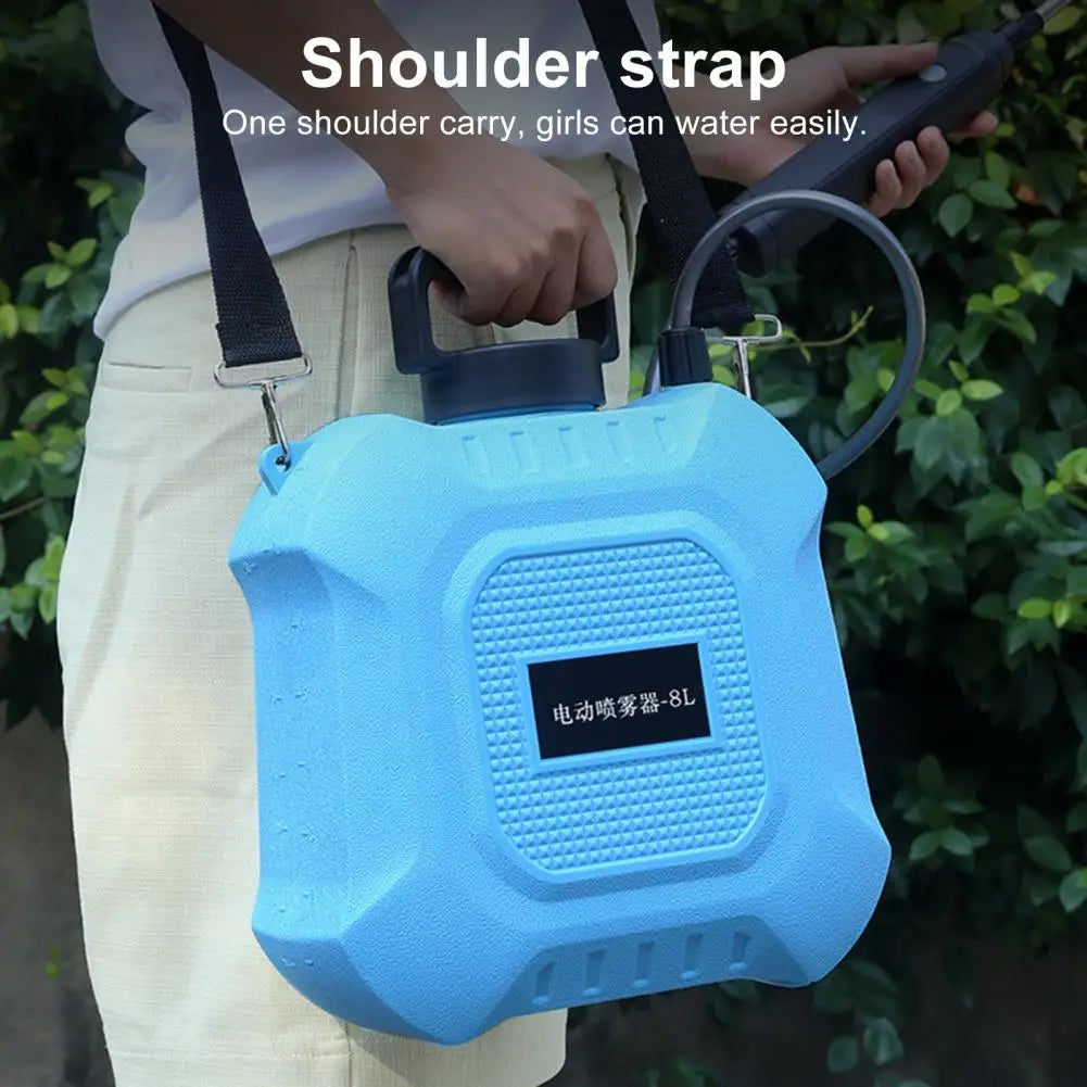 5L/8L Garden Electric Sprayer Backpack Sprayer with Shoulder Strap Telescopic Wand 2 Nozzles Battery Powered Sprayer for Yard