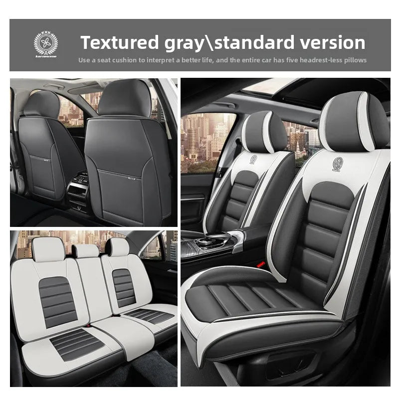 Universal Split Seat Fully Surrounded Car Seat Cover Breathable Comfortable Luxury Leather Car Seat Cushion Full Seats Cover