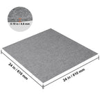 VEVOR Carpet Tiles Peel & Stick Self Adhesive Carpet Floor Tile Soft Padded Carpet Tiles for Bedroom Living Room Indoor Outdoor
