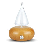 Aroma Essential Oils Diffuser Nebulizer Wooden Glass Air Fragrance Ele