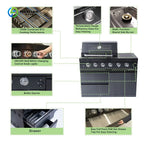 Customized Wholesale Outdoor Kitchen with Sink & Faucets Stylish Durable Set Perfect for Garden Patio Party & Outdoor Activities