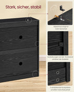 Shoe Cabinet 4 Flaps Shoe Tipper shoe rack Shoe storage Adjustable Partition Wall for 16-28 Pairs shoes Hallway