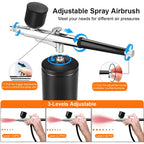 Airbrush Nail With Compressor Portable Air Brush Nails Compressor For Nail Art Paint Model Painting Crafts Wireless Spray Gun